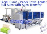 Máquina de alta velocidade da dobradura de toalha de papel com a auto máquina de transferência e de embalagem