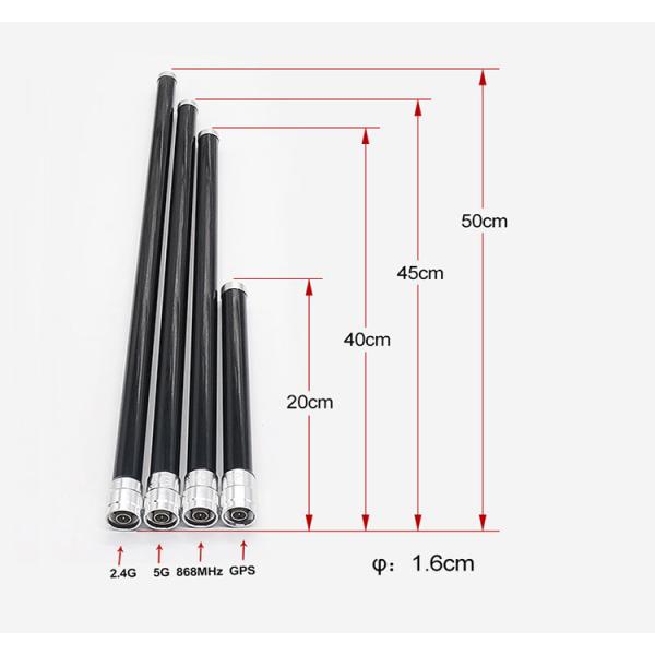 Fiberglass High Gain Omnidirectional Antenna 868MHz With N Male Connector