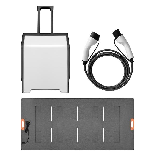 CLF 3500w 3KWH Outdoor mobile power supply 220V, self-driving tour camping emergency photovoltaic panel energy storage solar charging trolley case