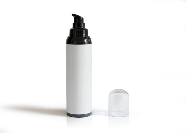 Classic White Empty Airless Cosmetic Bottles With Hot Stamping Surface