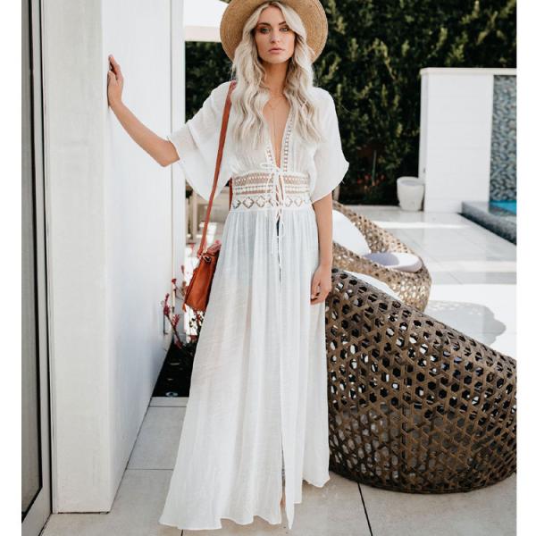 Loose 128cm Women's Beachwear Dresses , Women's Plus Size Beach Dresses