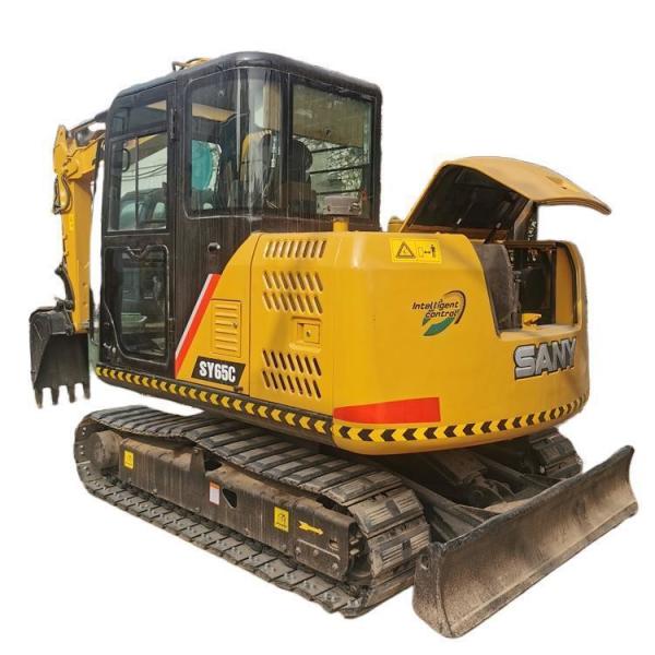 Compact Health Condition Rubber Track Excavator Sany 65 with 0.25 m3 Bucket Capacity
