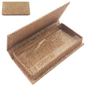 Глянцевая отделка на заказ магнитный Flip жесткая упаковка коробки ресницы косметические изделия коробка с лентой