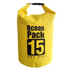Customized 15L Capacity PVC Waterproof Dry Bag with Fully Welded Seams for Outdoor Sports
