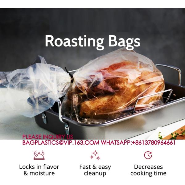 Roasting Bag Cooking Bags Oven Turkey Cooking Bag With Ties Keep Moist Durable Nylon Bag