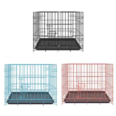 Quadrate Dog Cat Cages Bottomless Stainless Steel Dog Cages Breathable