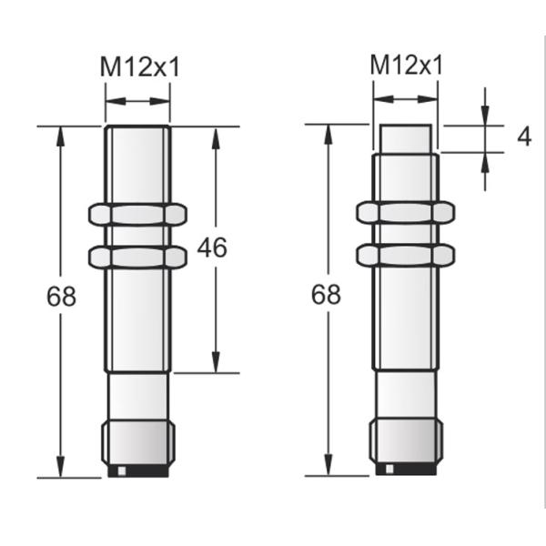Сетноой-аналогов индуктивный провод DC 3 датчика близости M12 для 0-10V вывел наружу с соединением штепсельной вилки 4 Pin