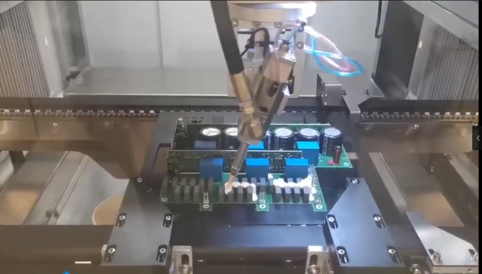 Five Axis Online Dispensing Machine High Precision U/R Rotary RTV Dispensing