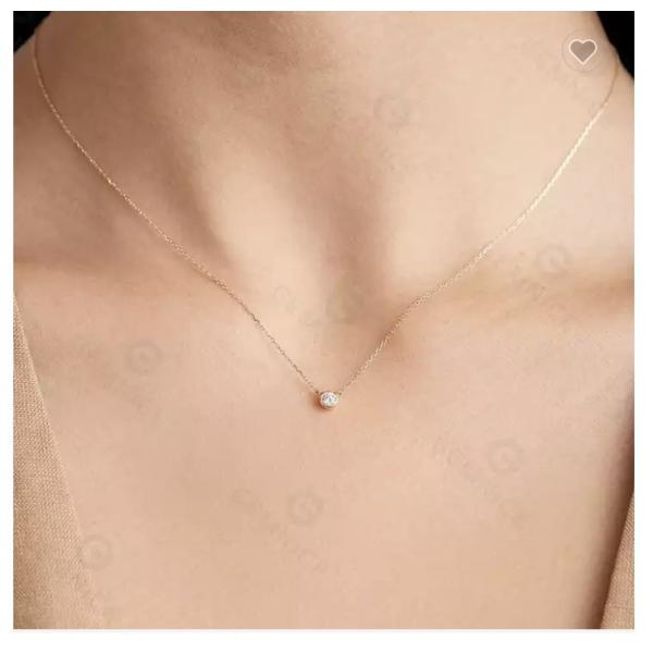 60CM Stainless Steel Designer Jewelry Long Pendant Gold Stacking Necklace