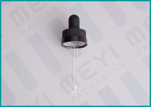 20/400 Child Resistant Glass Pipette Dropper Ribbed PP Plastic For E-Juice Bottle