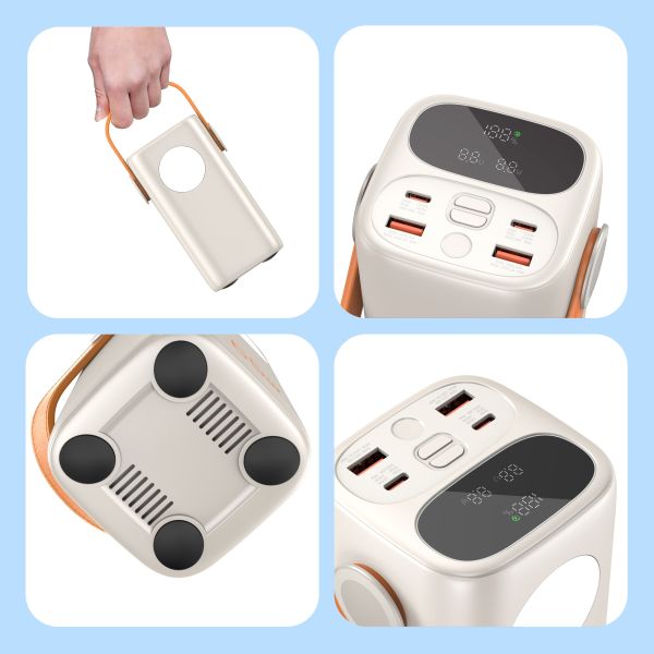 Quick Charge Laptop Power Station 100W 60000mah with LED Display