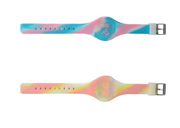 Creative camouflage Children's Silicone Watch LED fruit gift custom OEM Pantone logo sign electric watch