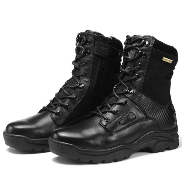 High Quality Custom Round Head Toe Style Midi Military Boots Maximum Security Guaranteed Tactical Boots Military Combat