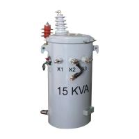 Óleo de transformador de distribuição de pólo de 15kva de fase única imerso 4160v a 240v