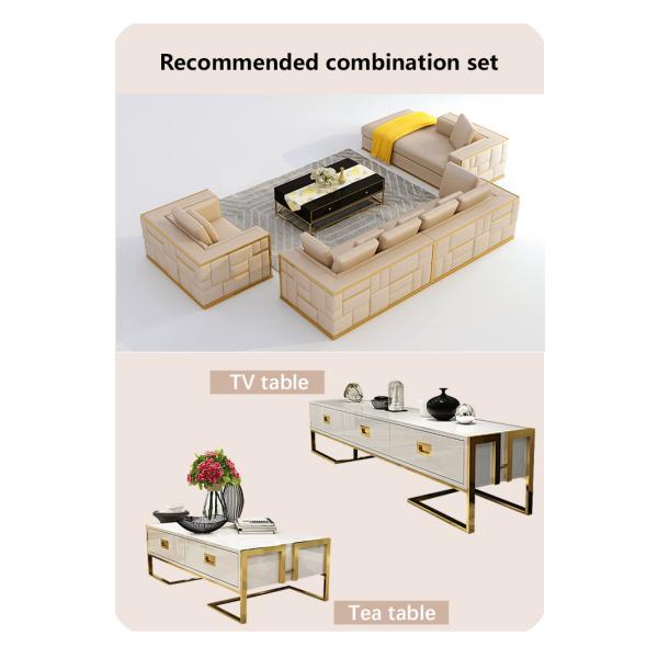 Teak Solid Wooden 7 Seater Sofa Set Modular Lounge With Leather Upholstery