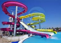 Glissière adaptée aux besoins du client de parc aquatique de couleur avec le service après-vente pendant une année