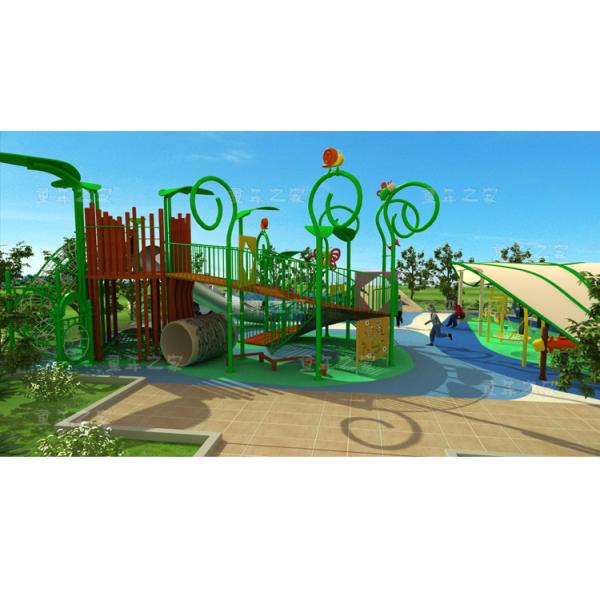 Custom Size Kids Outdoor Playground Equipment Garden