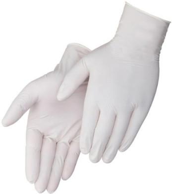 Customized Length Medical Latex Gloves Cream Color Powdered / Powder Free