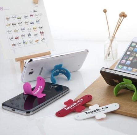 Touch-U One-touch Silicone Phone Holder Stand for Mobile phone Multi-color
