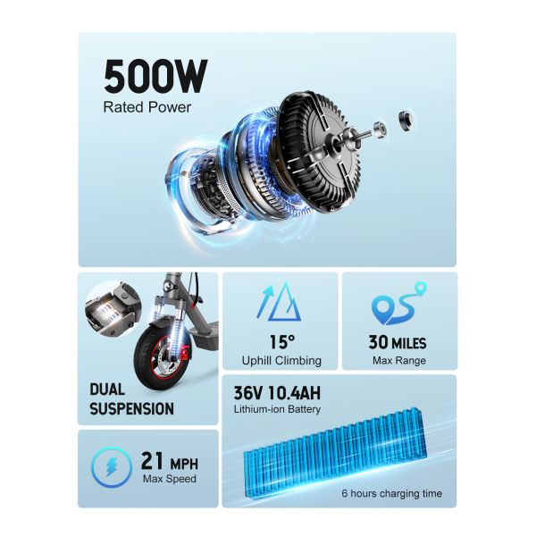 2025 EU US Warehouse Stock Dropshipping 2 Wheel 350W 10 Inch X9 Adult Electric Scooter Fat Tire Foldable Waterproof 25kmh Dual