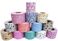 Polyester visqueux de relief non de textile tissé biodégradable de Spunlace de style adapté aux besoins du client