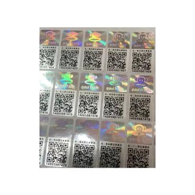 Type d'emballage en rouleau Adhésif Anti-faux autocollants avec message caché personnalisé OPENVOID