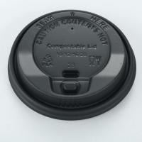 Taza de papel de café frío, jugo, plástico desechable, taza de café biodegradable, tapa PLA