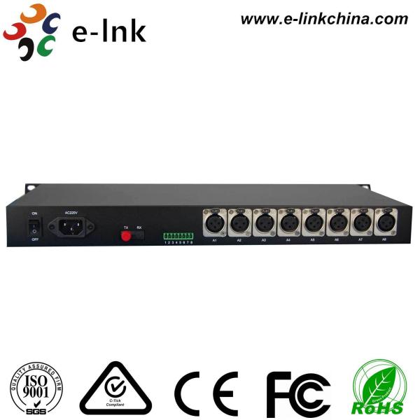Multiplexeur audio de fibre d'émission de 1~16 XLR