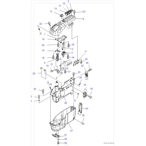 20Y-06-24681 20Y-06-24680 08086-20000 22B-06-11910 08086-10000 Electric Spare Parts Fit PC128US PC128UU PC130 PC138US