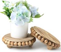 Custom Wooden Farmhouse Pedestal Display Stand for Tiered Trays