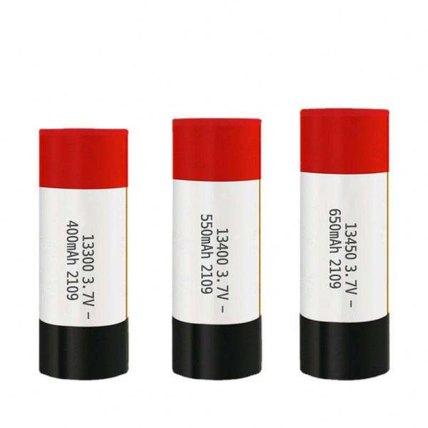 клетка иона лития 3.7V 400mah 500mah 13300 цилиндрическая для сигареты e
