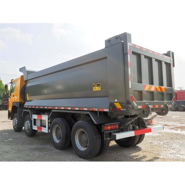 Howo Euro 4 380hp 8x4 camión de descarga con sistema de dirección ZF8118 y capacidad de 50 toneladas