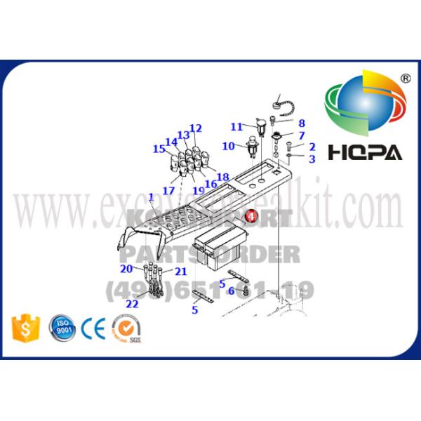 208-979-7630 Excavator Air Conditioner Control Panel For Komatsu PC200-7 PC220-7 PC300-7