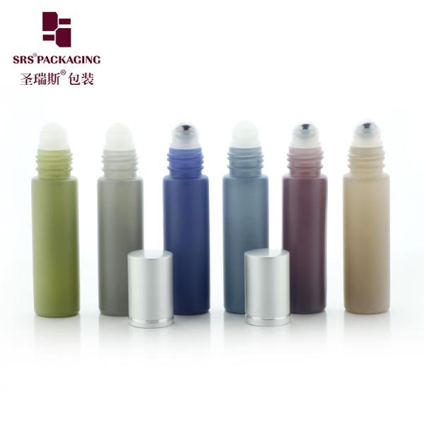 Customizable Walled Glass Roll On Bottle for Skincare Essences with Glass Ball