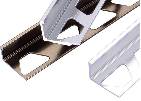 Decorative metallic interior baseboard for Aluminum cover line skirting board for tile trim