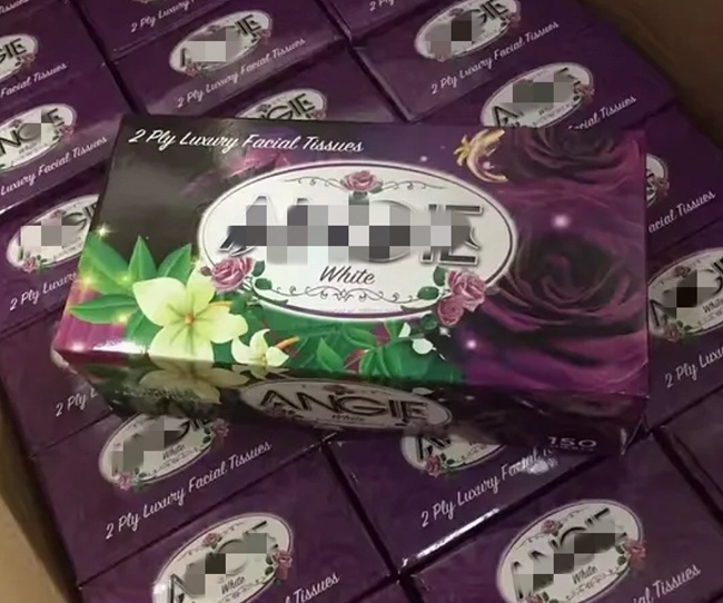 3 Ply 200 Sheets Cube Box Facial Tissue Virgin Pulp Custom Printed Design Tissue Box