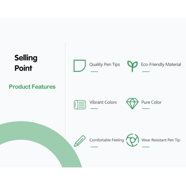 Empresarial Publicidad Pluma Neutral de plástico de 0,5 mm Pluma de firma de colores con logotipo