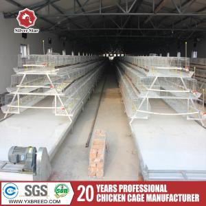 Poultry Farm Automatic A Type Galvanized Layer Egg Laying Chicken Battery Cage System