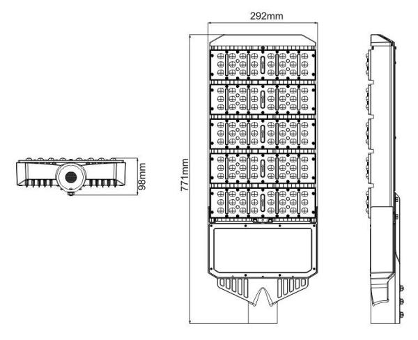 Corrosion Resistant LED Street Light Modular Design CO-L305-200W Bridgelux / CREE LED