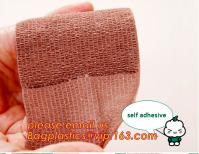 Bandage élastique médical coloré de bandage cohésif auto-adhésif non-tissé, che adapté aux besoins du client médical de porcelaine de bandage de bruit de couleur