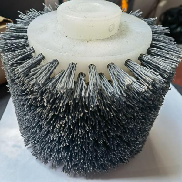 Nylon / Abrasive / Scouring Pad Shoe Cleaning Roller Brush For Shoe Cleaning Machines