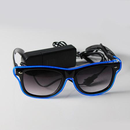 Multi-Color Half Frame EL Sunglasses Light Up Glow Sunglasses For Concerts, Party, Night Clubs