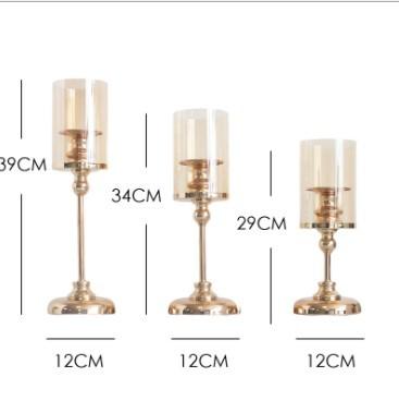 Aluminium Candle Holder Stand , Round Curved Nordic Candlestick