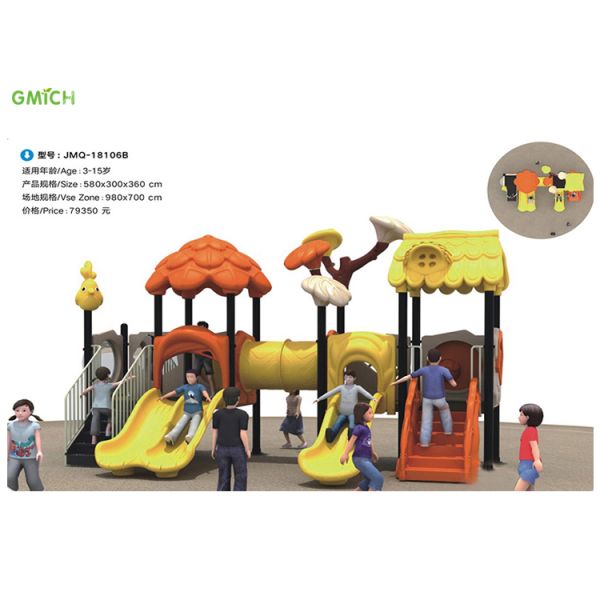 Outdoor Play Station Children Playground Equipment For Open Zone City Park Big Size