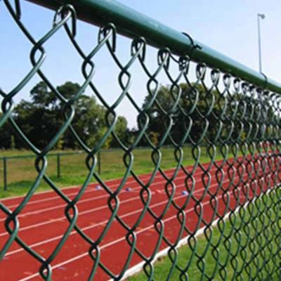 6 o calibre de Mesh Fencing 9 do elo de corrente do pé galvanizou e o Pvc revestiu o fio