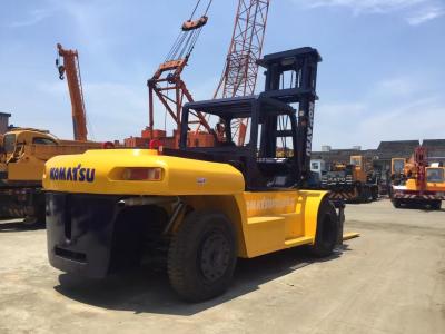 2 Stage High Mast 25 Ton Heavy Duty Forklift , FD250 Used Komatsu Forklift