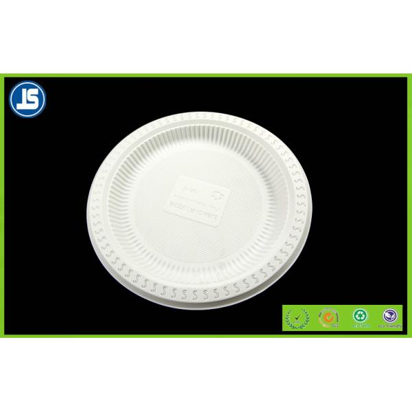 White Biodegradable Disposable Compostable Cornstarch Bio-based Food Trays
