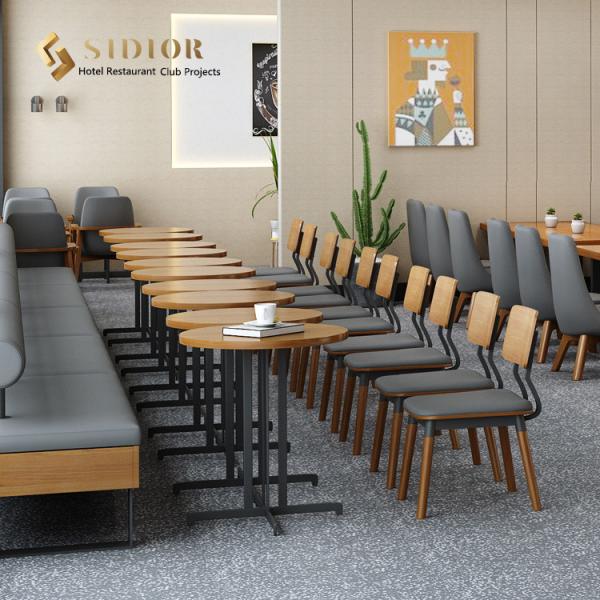 Solid Wood Dinning Chair, PU Leather & Fabric Upholstery, Hotel Dinning Chair, Restaurant Dinning Chair,