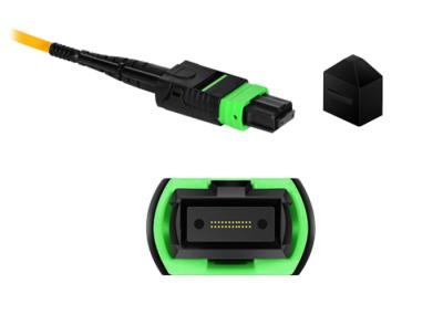 12 Pin fêmea Singlemode G657A1 do homem do cabo de remendo dos núcleos OS1 MPO