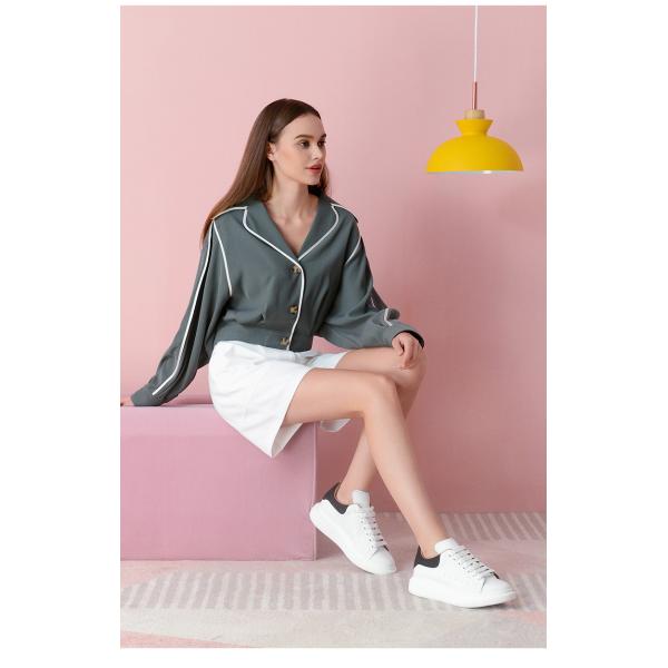 Trend Women'S Casual Athletic Shoes White Soft Upper Material